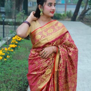 Silk Katan Saree - Elegant Handcrafted Indian Traditional Wear