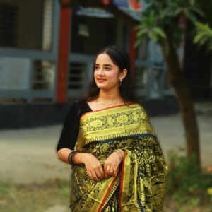 Silk Katan Saree - Exquisite Traditional Weave for Elegant Occasions