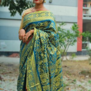 Silk Katan Saree - Luxurious Handwoven Ethnic Attire for Elegant Occasions