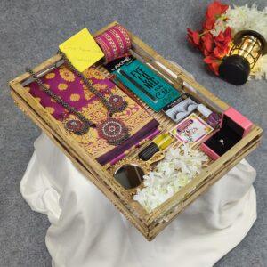 Silk Katan Saree Set in Elegant Purple - Premium Quality Combo