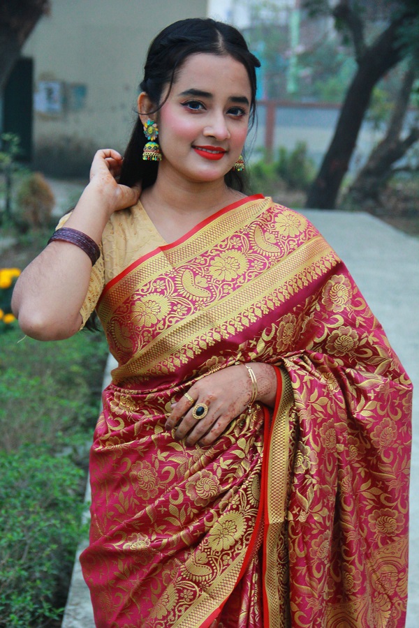 Silk Katan Sari – Luxurious Handwoven Ethnic Wear for Elegant Occasions % Silk Katan Sari – Luxurious Handwoven Ethnic Wear for Elegant Occasions