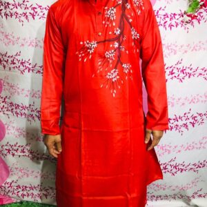 Silk Panjabi Kurta for Men - Elegant Traditional Ethnic Wear