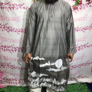 Silk Punjabi Kurta for Men - Elegant Dhupian Design, Stylish Comfort
