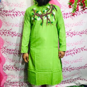 Silk Punjabi Kurta for Men - Elegant Dhupian Fabric Design