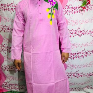Silk Punjabi Kurta for Men - Elegant Dhupian Fabric Design