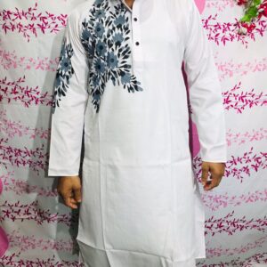 Silk Punjabi Kurta for Men - Premium Dhupian Fabric, Elegant Design