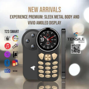 Sleek Metal Body with AMOLED Display - Stylish Black Design