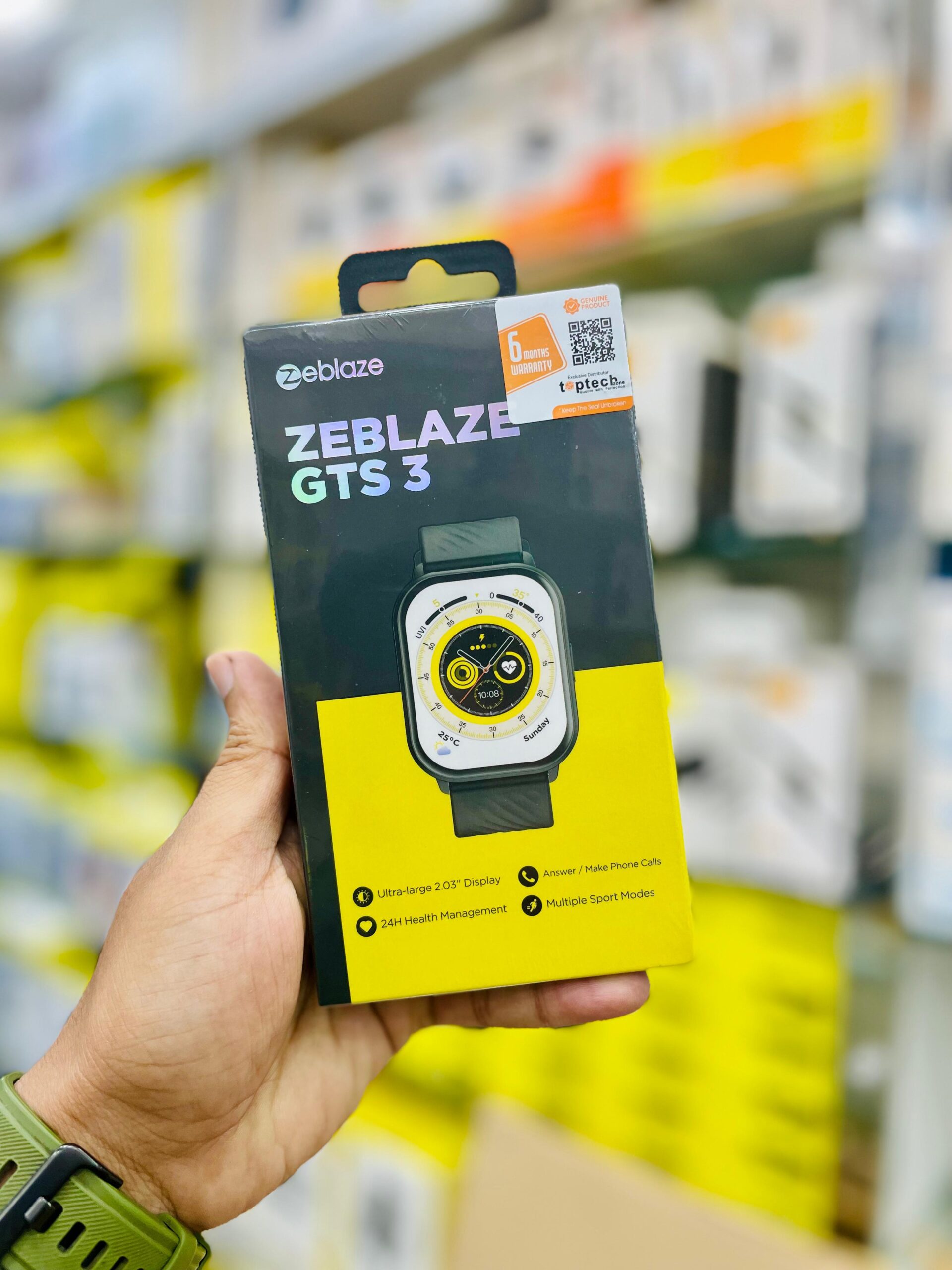Smart Black Zeblaze GTS 3 Calling Smartwatch for Enhanced Connectivity % Smart Black Zeblaze GTS 3 Calling Smartwatch for Enhanced Connectivity