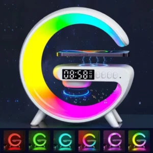 Smart LED Table Lamp with Wireless Charging, App Control, and Bluetooth Speaker