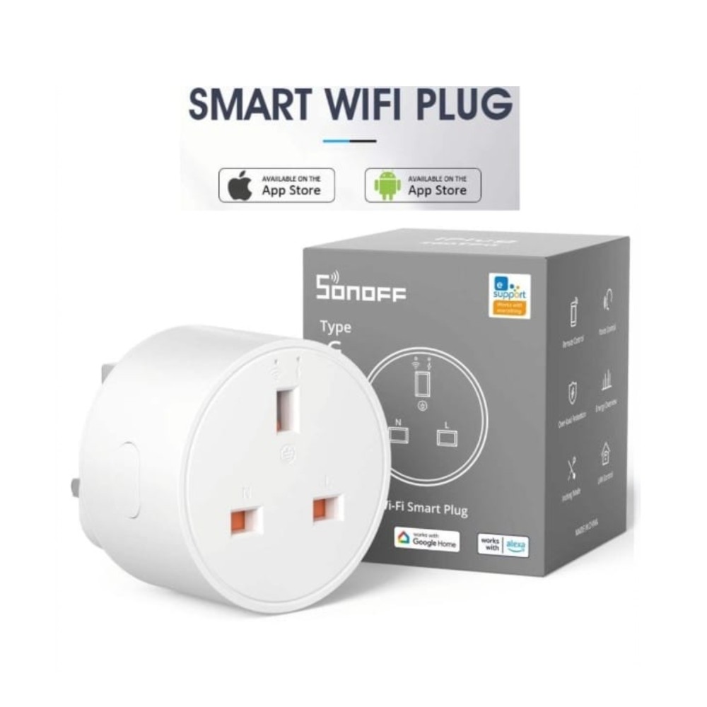 Smart WiFi Plug - SONOFF S60 App-Controlled Wireless Outlet for Home Automation % Smart WiFi Plug - SONOFF S60 App-Controlled Wireless Outlet for Home Automation