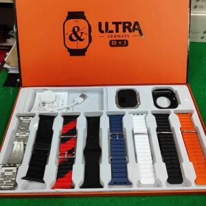 Smart Y80 Ultra Smartwatch with 8 Interchangeable Straps - Premium Wearable Technology