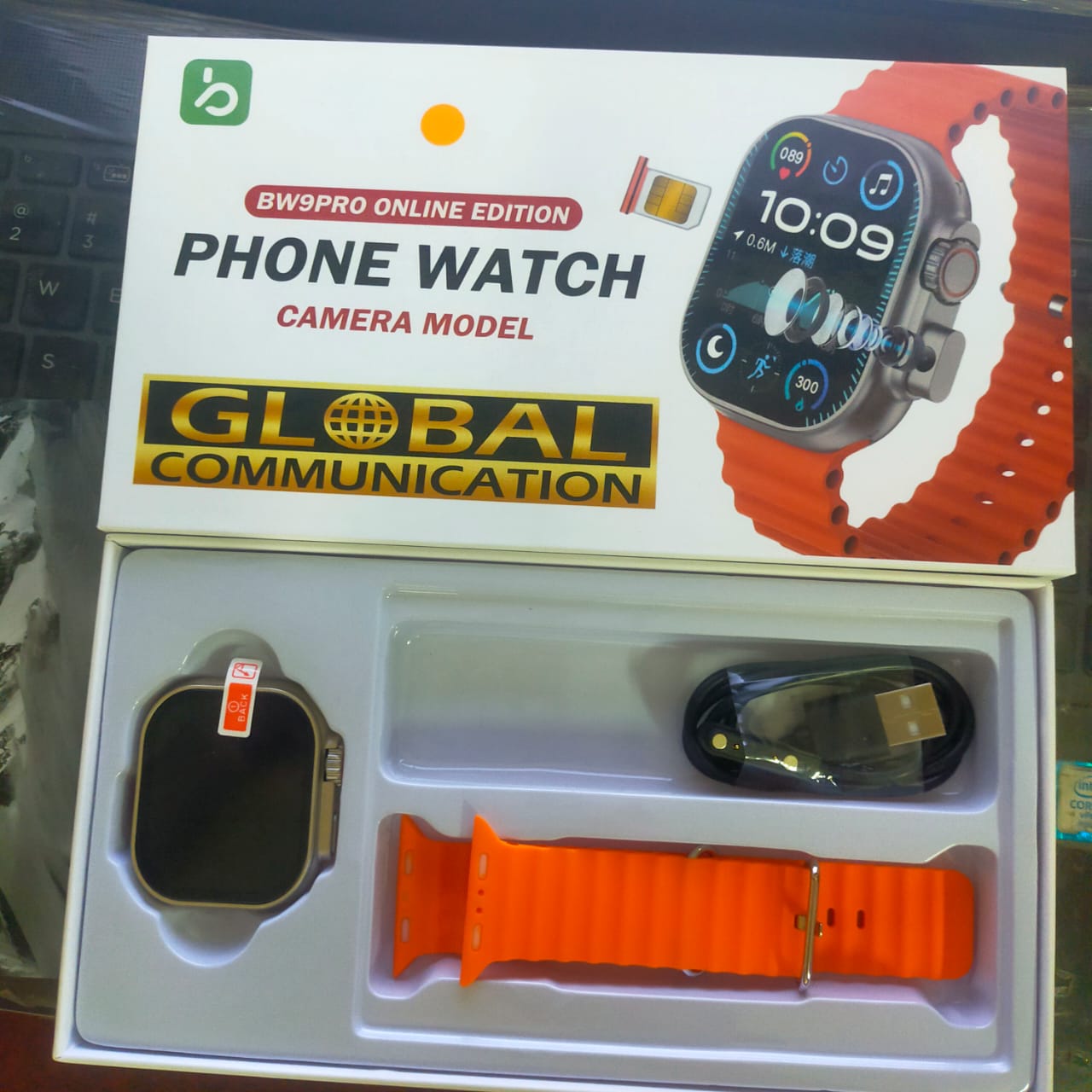 Smartphone-Compatible BW9 Pro Online Edition Smartwatch with Camera % Smartphone-Compatible BW9 Pro Online Edition Smartwatch with Camera