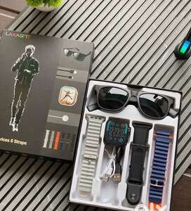 Smartwatch Bundle with 2 Devices and 6 Interchangeable Straps