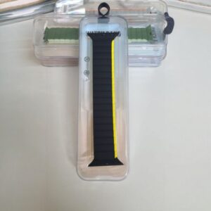 Smartwatch Magnet Strap - Black and Yellow - Fits 42/44/45/49mm Models