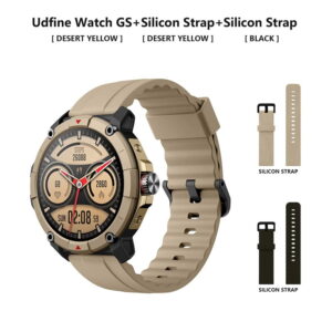 Smartwatch with 1.38" HD Display, Bluetooth Calling, Alexa & GPS – Desert Yellow