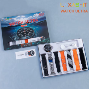 Smartwatch with Bluetooth Call, Health Monitoring & Switchable Bands for iOS/Android
