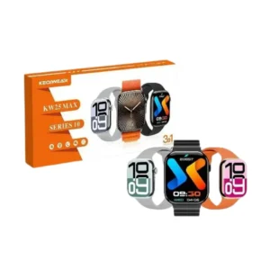 Smartwatch with HD Display and Interchangeable Straps - Keqiwear KW 25 Max