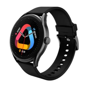 Smartwatch with Retina AMOLED Display - Sleek Black Design by QCY