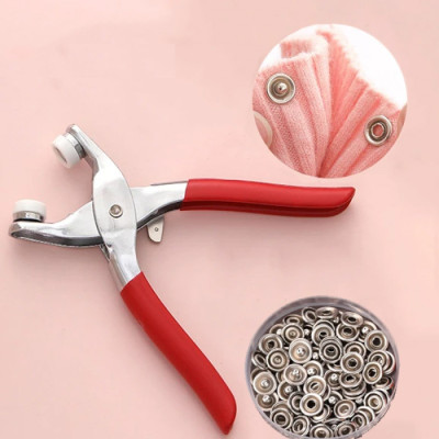 Snap Button Hand Pressure Pliers Set with 100 Free Prong Buttons % Snap Button Hand Pressure Pliers Set with 100 Free Prong Buttons