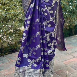 Soft Katan Saree - Elegant Indian Weave for Timeless Style