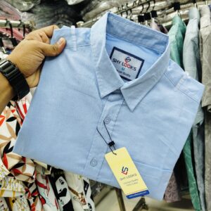 Solid Cotton Dress Shirt - Premium Quality & Timeless Style for Men
