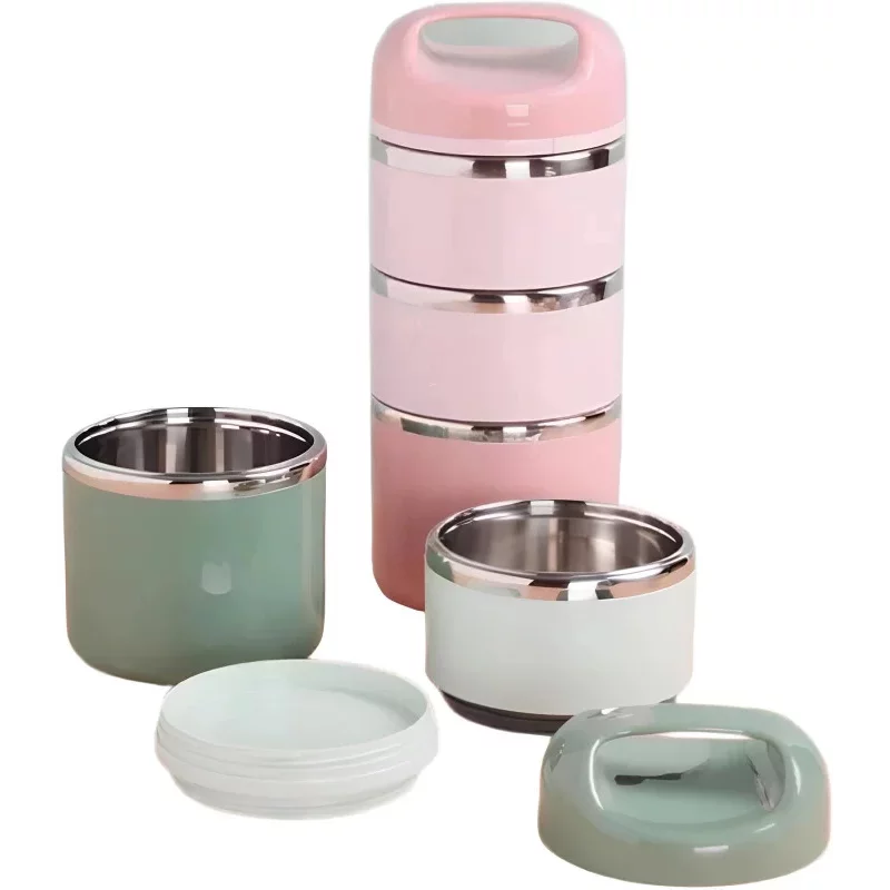 Stainless Steel 1.43L Lunch Box with 3.5 Layers for Perfect Meal Prep % Stainless Steel 1.43L Lunch Box with 3.5 Layers for Perfect Meal Prep