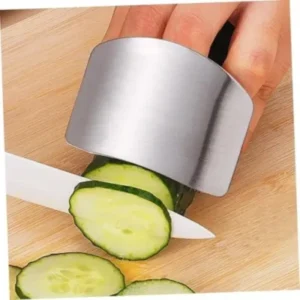Stainless Steel Finger Protectors for Safe Cutting - Set of 2