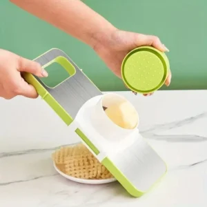 Stainless Steel Manual Food Grater and Slicer - Versatile Vegetable and Fruit Tool