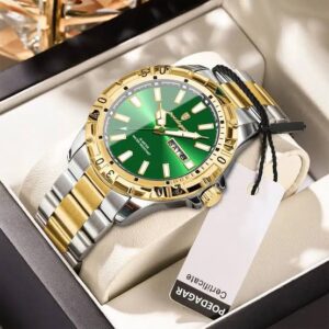 Stainless Steel Men's Watch - POEDAGAR 959 Stylish Timepiece