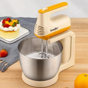 Stainless Steel Stand Mixer with 3.5L Bowl and 5 Speed Settings - Sonifer SF-7029