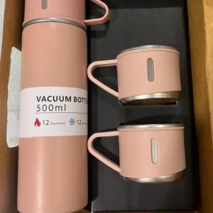 Stainless Steel Vacuum Flask - 500ml Insulated Thermos for 12-Hour Hot & Cold Beverage