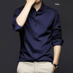 Stitch-Detail Formal Shirt for Men - Premium Chinese Craftsmanship