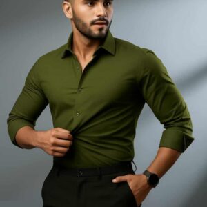 Stitched Formal Shirt for Men - Premium Quality Cotton Dress Shirt