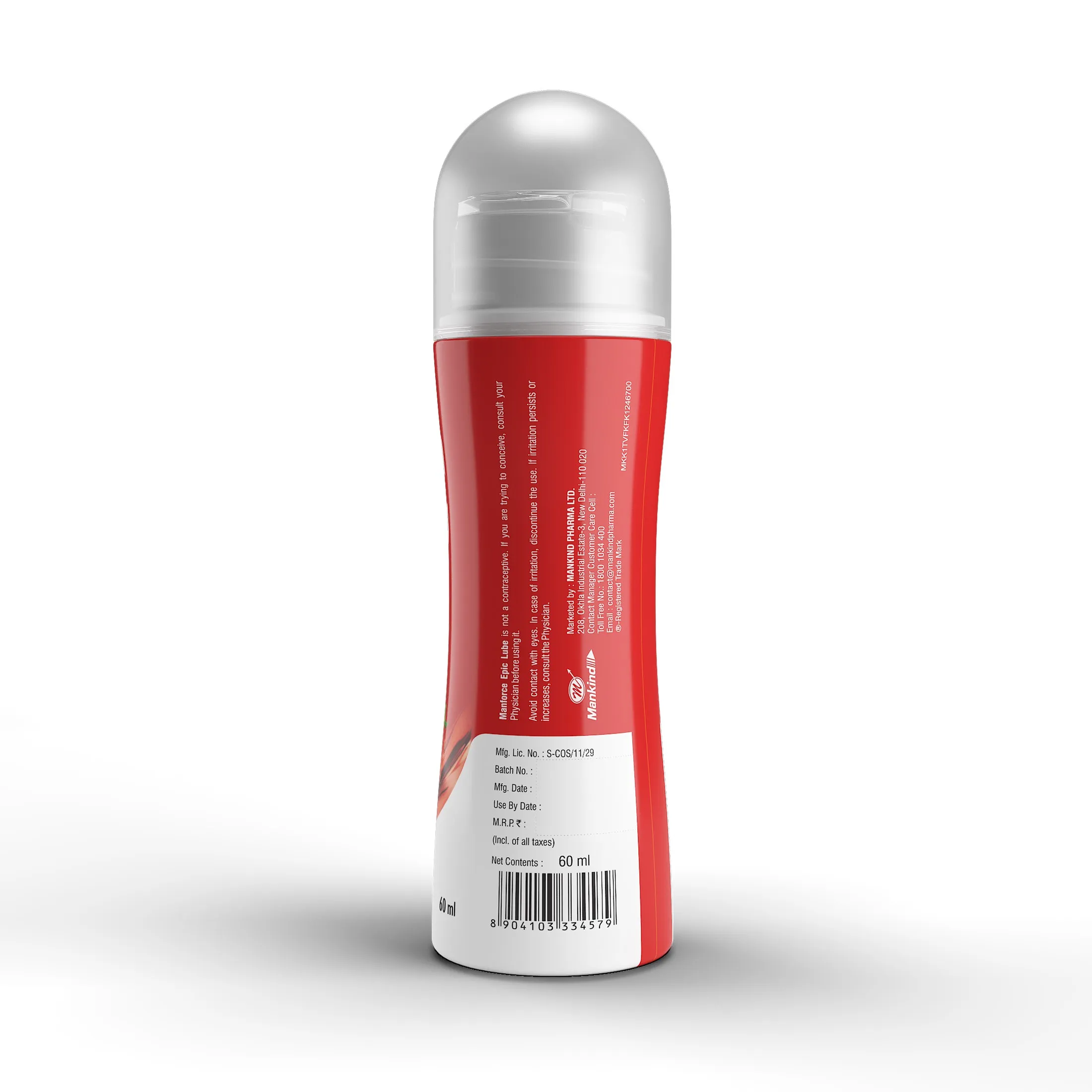 Strawberry Flavor Lubricant - Manforce Epic 60ml Premium Water-Based Lube % Strawberry Flavor Lubricant - Manforce Epic 60ml Premium Water-Based Lube