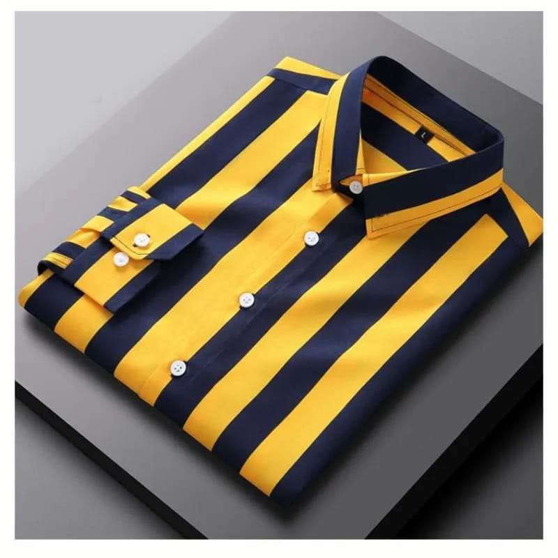 Striped Long Sleeve Shirt for Men - Premium Comfortable Style % Striped Long Sleeve Shirt for Men - Premium Comfortable Style