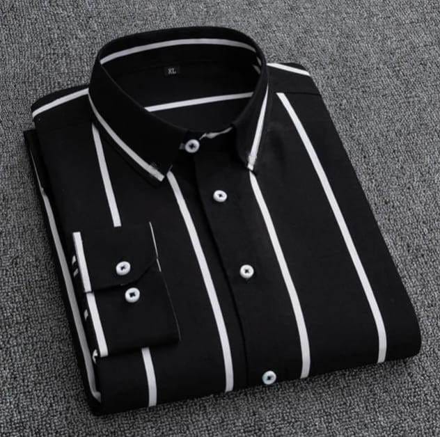 Striped Long Sleeve Shirt for Men – Stylish & Comfortable Casual Wear % Striped Long Sleeve Shirt for Men – Stylish & Comfortable Casual Wear