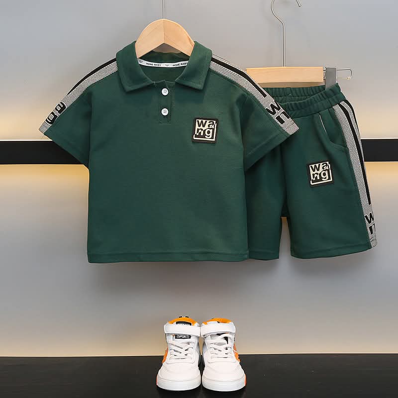 Stylish Baby Polo Shirt and Pants Set - Comfortable Cotton Outfit % Stylish Baby Polo Shirt and Pants Set - Comfortable Cotton Outfit