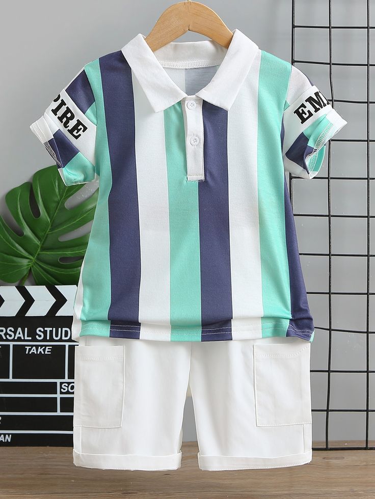 Stylish Baby Polo Shirt and Pants Set - Comfortable Cotton Outfit % Stylish Baby Polo Shirt and Pants Set - Comfortable Cotton Outfit