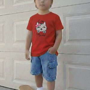 Stylish Baby T-Shirt and Denim Pants Outfit Set for Comfortable Play