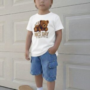Stylish Baby T-Shirt and Denim Pants Outfit Set for Trendy Infants