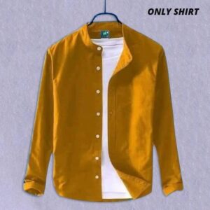 Stylish Ban Collar Shirt in Premium Fabric - Elevate Your Wardrobe