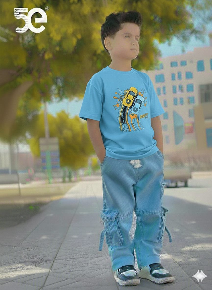 Stylish Boys Denim Pants and T-Shirt Set for Everyday Comfort % Stylish Boys Denim Pants and T-Shirt Set for Everyday Comfort
