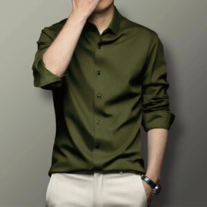 Stylish China Stitch Formal Dress Shirt for Men - Elegant Office Wear