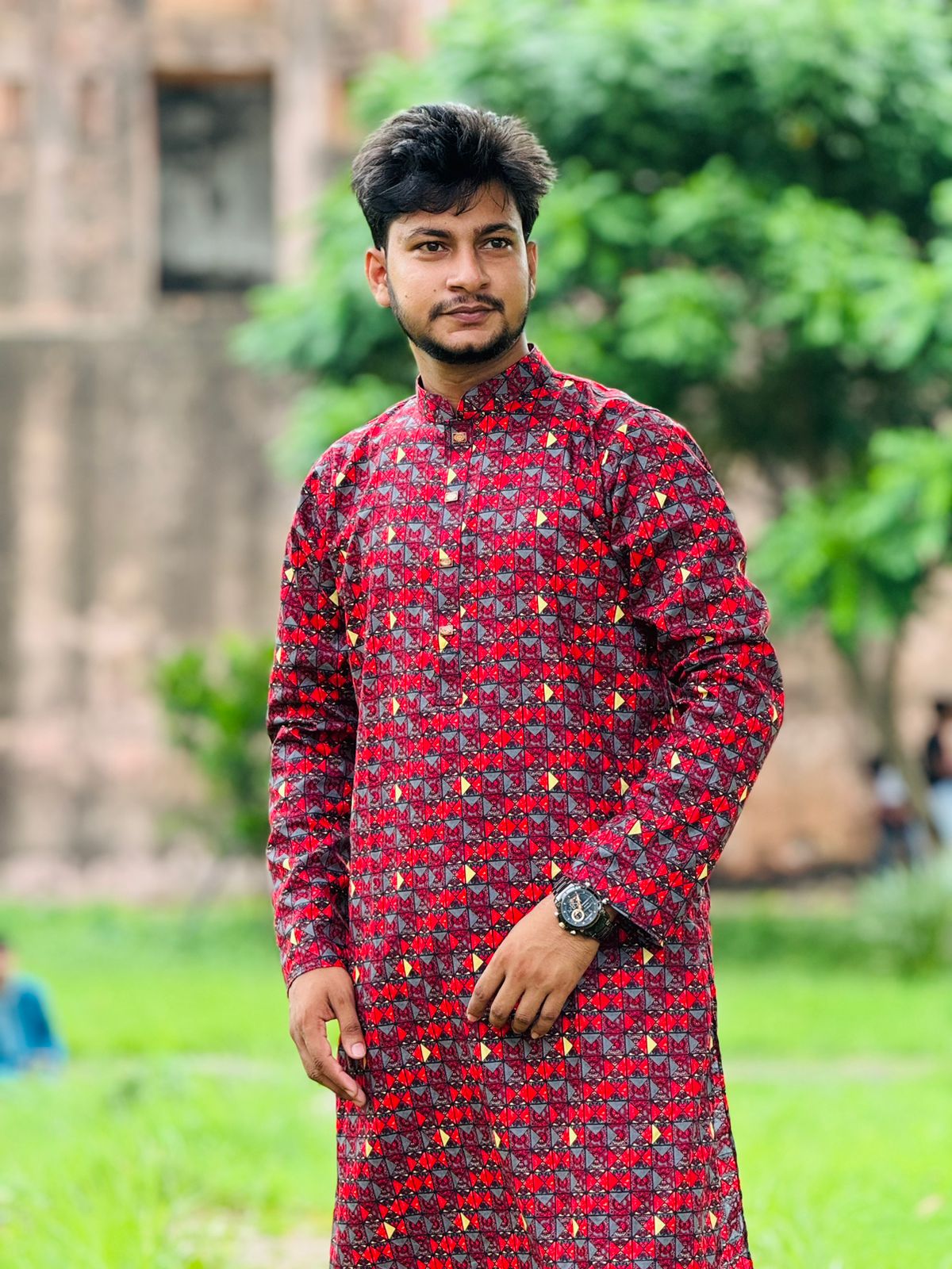 Stylish Cotton Printed Panjabi for Men - Ethnic Wear for Every Occasion % Stylish Cotton Printed Panjabi for Men - Ethnic Wear for Every Occasion