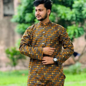 Stylish Cotton Printed Panjabi for Men - Ethnic Wear for Every Occasion