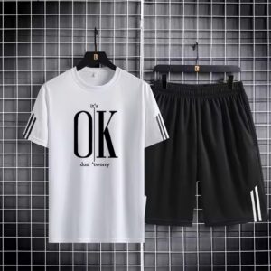 Stylish Cotton T-Shirt and Shorts Set for Comfortable Casual Wear