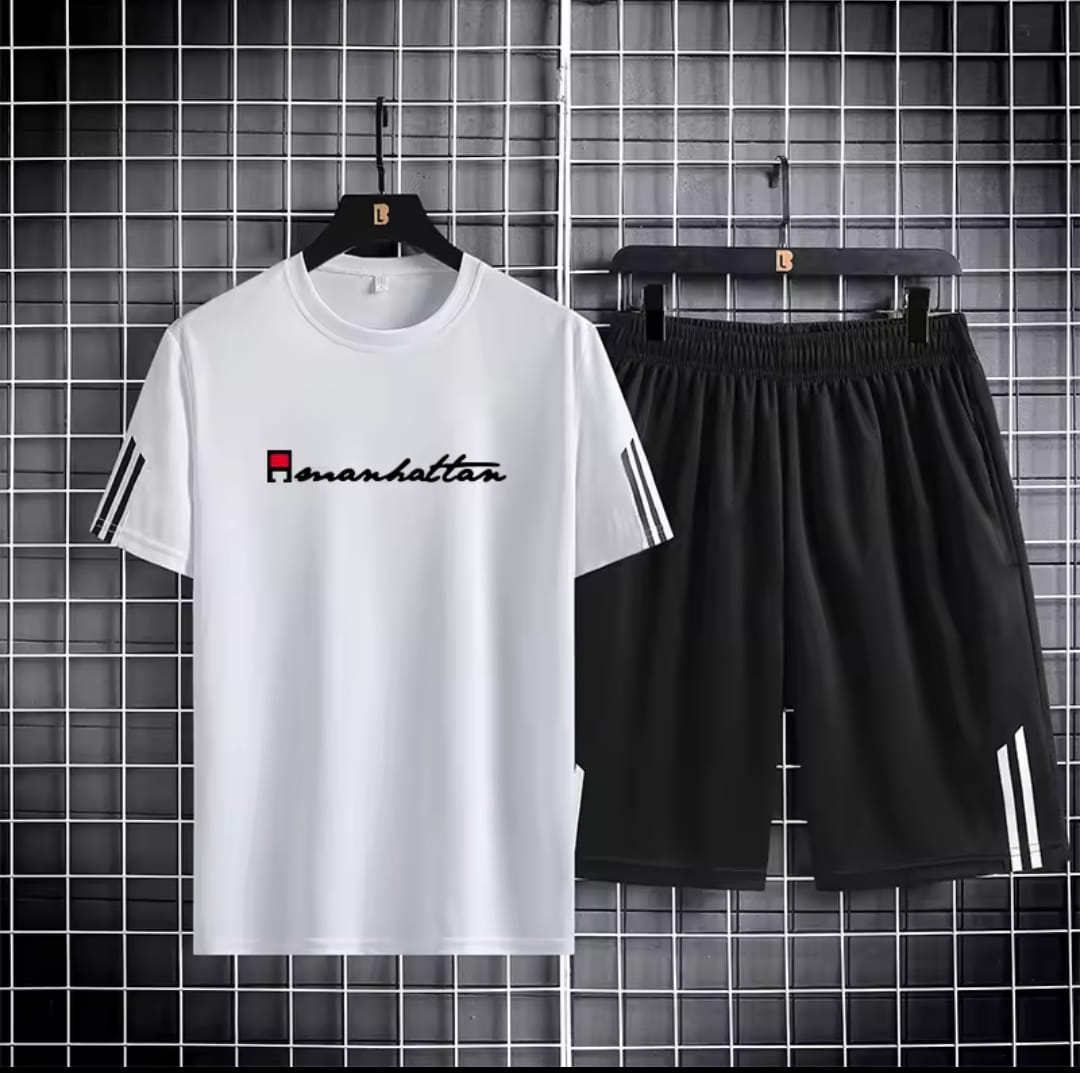 Stylish Cotton T-Shirt and Shorts Set for Comfortable Everyday Wear % Stylish Cotton T-Shirt and Shorts Set for Comfortable Everyday Wear