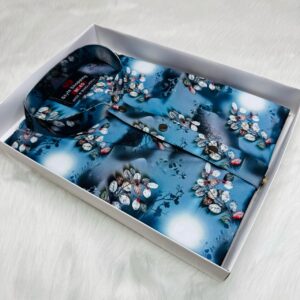 Stylish Digital Print Panjabi for Men - Premium Quality Ethnic Wear