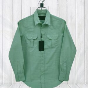 Stylish Double Pocket Premium Lap Seam Shirt for Effortless Elegance