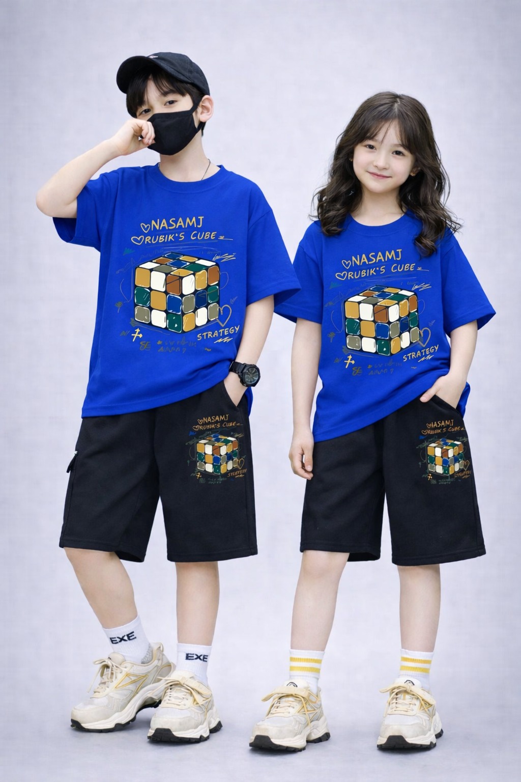 Stylish Drop Shoulder Baby T-Shirt and Pant Set for Comfortable Playtime % Stylish Drop Shoulder Baby T-Shirt and Pant Set for Comfortable Playtime